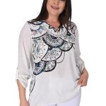 Flaş Triko Taş Detaylı Krep Bluz