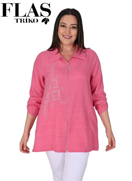 Flaş Triko Taşlı Keten Kap